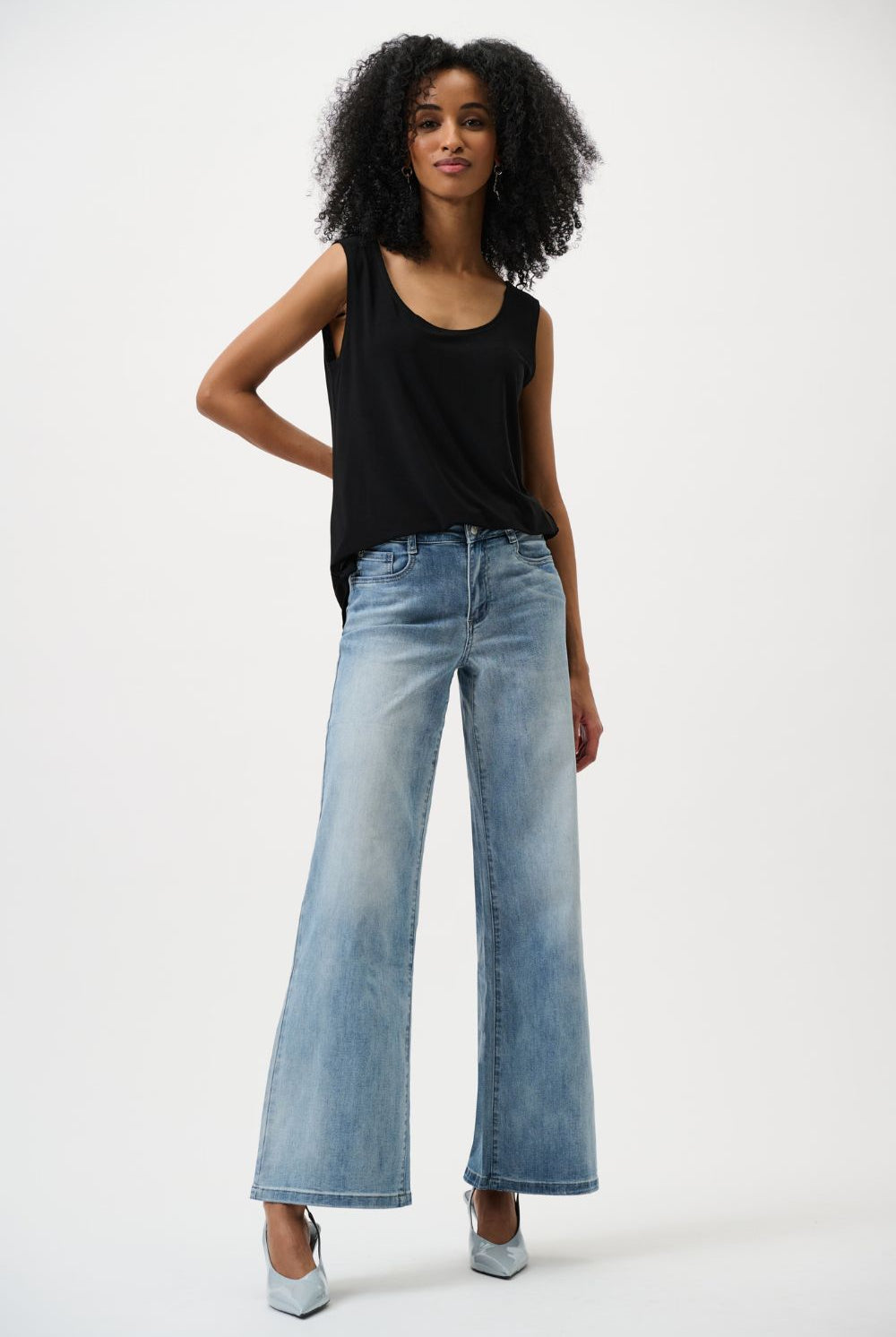 Joseph Ribkoff - Joseph Ribkoff Classic Scoop Neck Camisole | Black - Top - Silvermaple Boutique