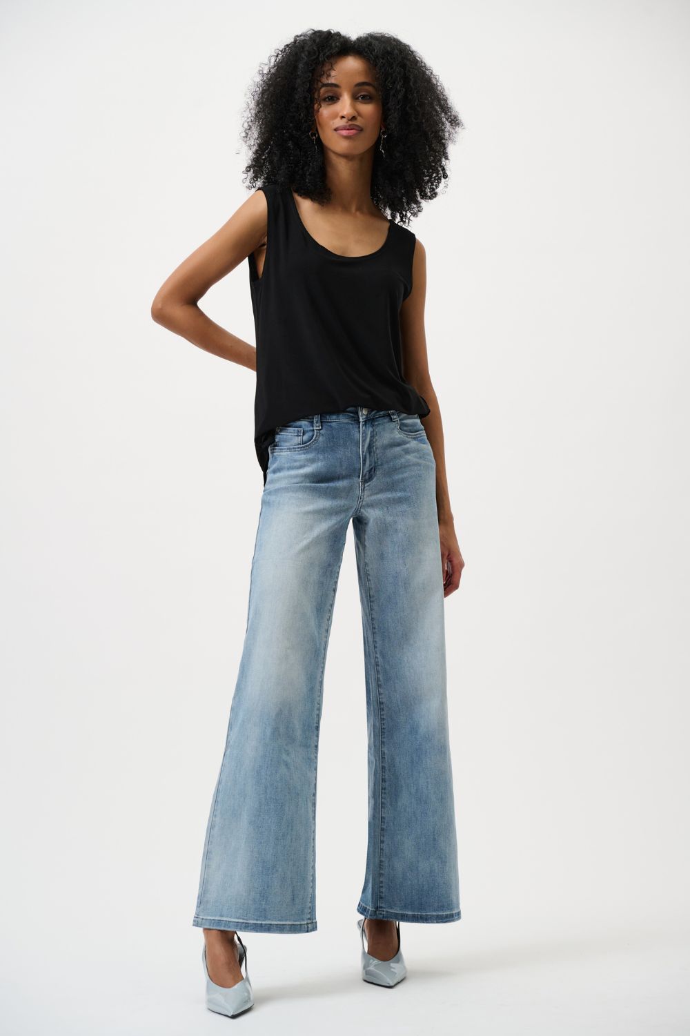 Joseph Ribkoff - Joseph Ribkoff Classic Scoop Neck Camisole | Black - Top - Silvermaple Boutique