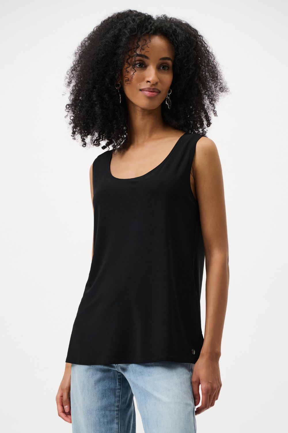 Joseph Ribkoff - Joseph Ribkoff Classic Scoop Neck Camisole | Black - Top - Silvermaple Boutique