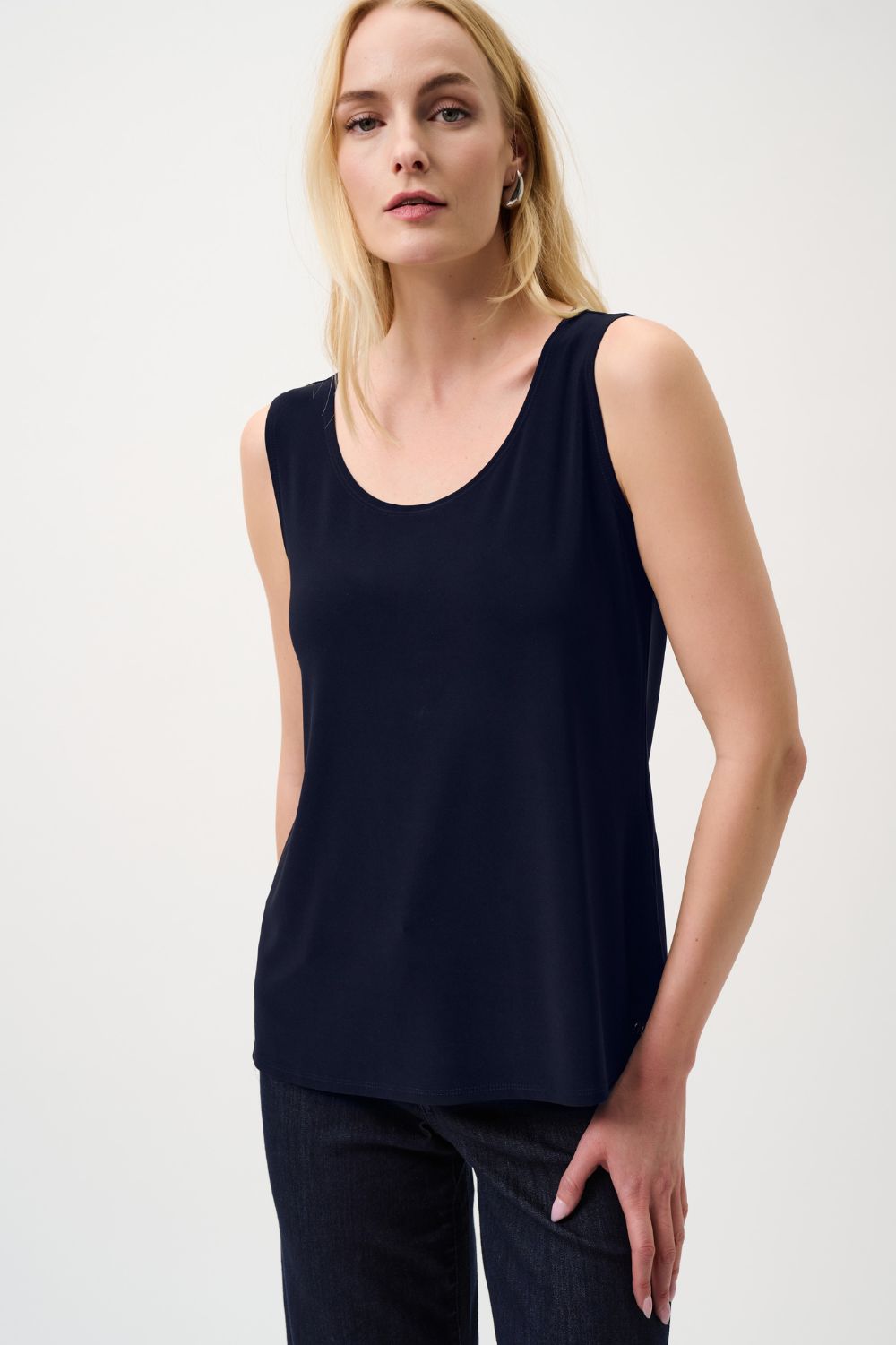 Joseph Ribkoff - Joseph Ribkoff Classic Scoop Neck Camisole | Midnight Blue - Top - Silvermaple Boutique