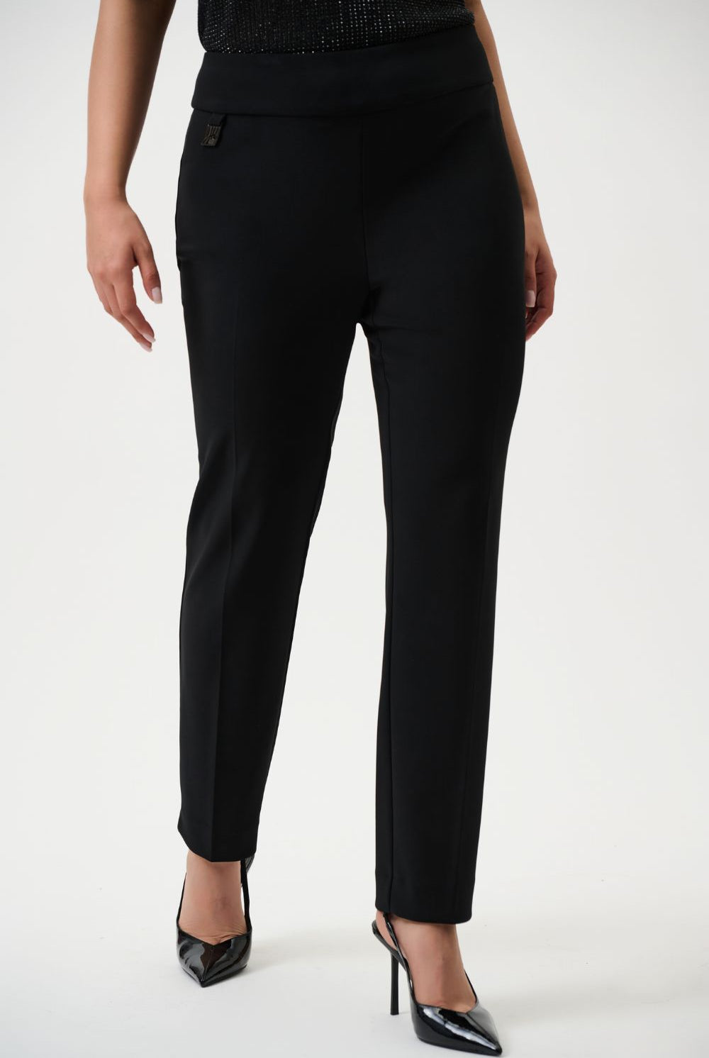 Joseph Ribkoff - Joseph Ribkoff Classic Tailored Slim Pant | Black - Pants - Silvermaple Boutique