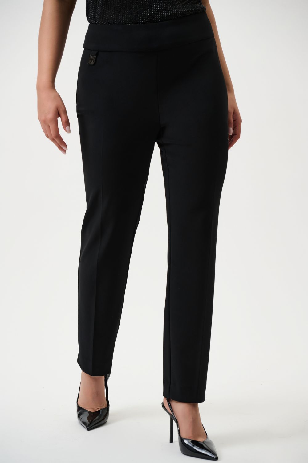 Joseph Ribkoff - Joseph Ribkoff Classic Tailored Slim Pant | Black - Pants - Silvermaple Boutique