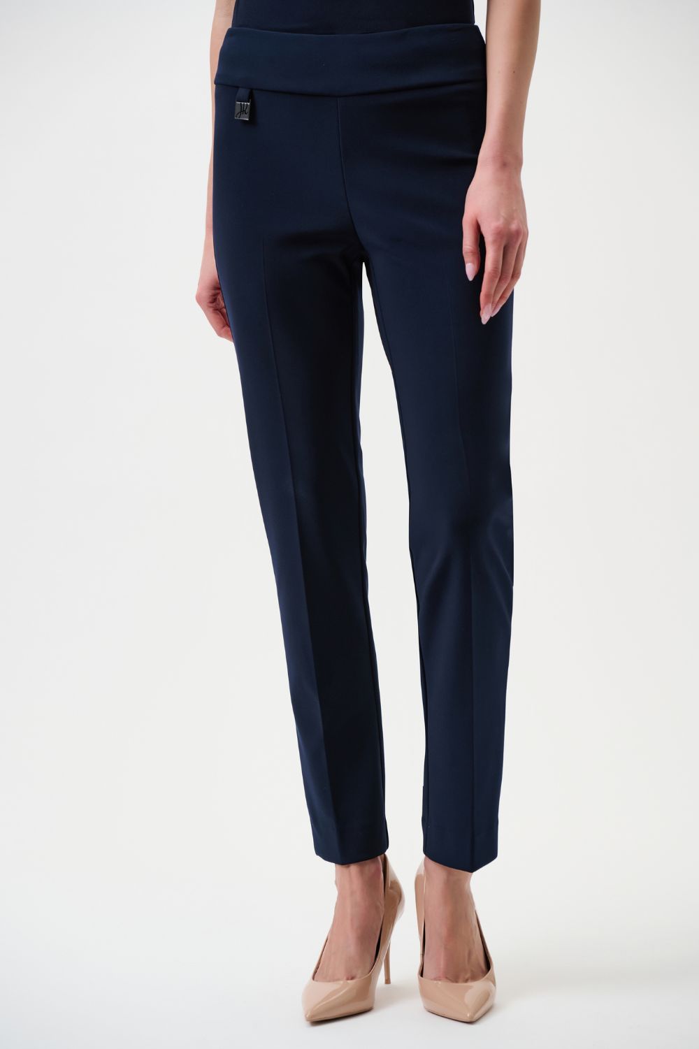 Joseph Ribkoff - Joseph Ribkoff Classic Tailored Slim Pant | Midnight Blue - Pants - Silvermaple Boutique