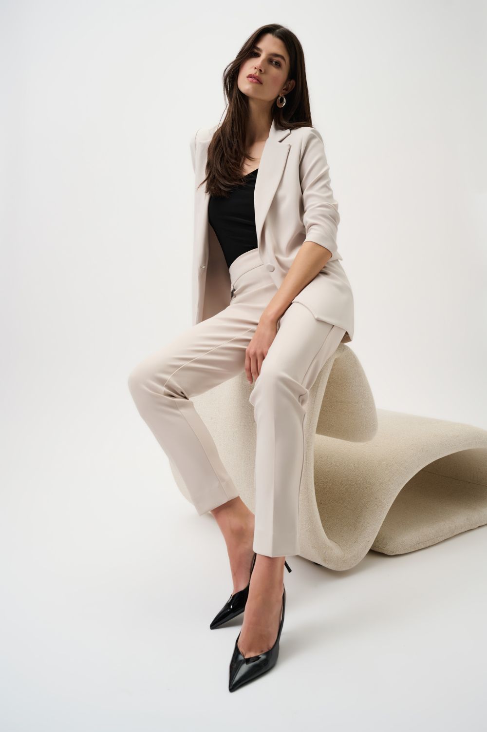 Joseph Ribkoff - Joseph Ribkoff Classic Tailored Slim Pant | Moonstone - Pants - Silvermaple Boutique