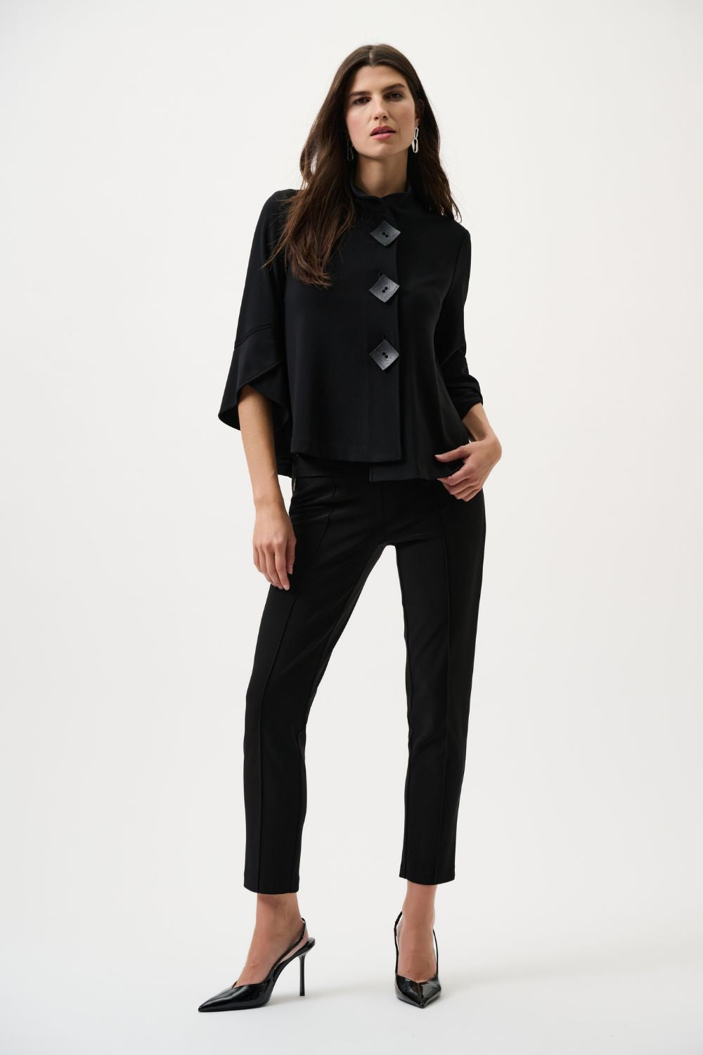 Joseph Ribkoff - Joseph Ribkoff Classic Trapeze Jacket | Black - Jacket - Silvermaple Boutique