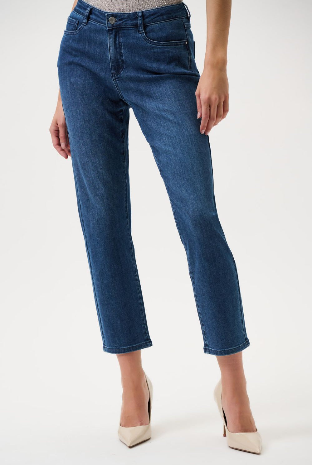 Joseph Ribkoff - Joseph Ribkoff Gia Classic Slim Fit Jeans | Medium Blue - Jeans - Silvermaple Boutique