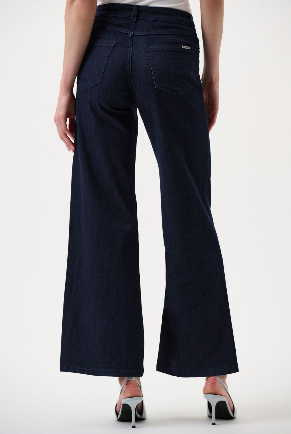 Joseph Ribkoff - Joseph Ribkoff Goldie Classic Wide-Leg Jeans | Dark Denim - Jeans - Silvermaple Boutique