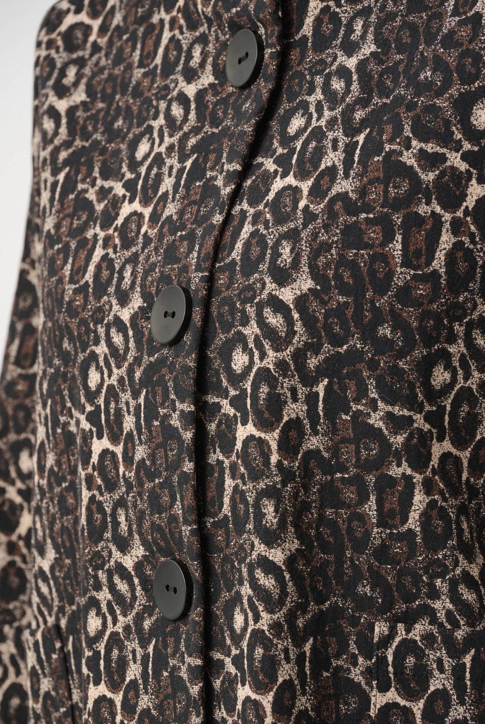 Joseph Ribkoff - Joseph Ribkoff Jacquard Animal Print Trapeze Jacket | Black/Multi - Jacket - Silvermaple Boutique