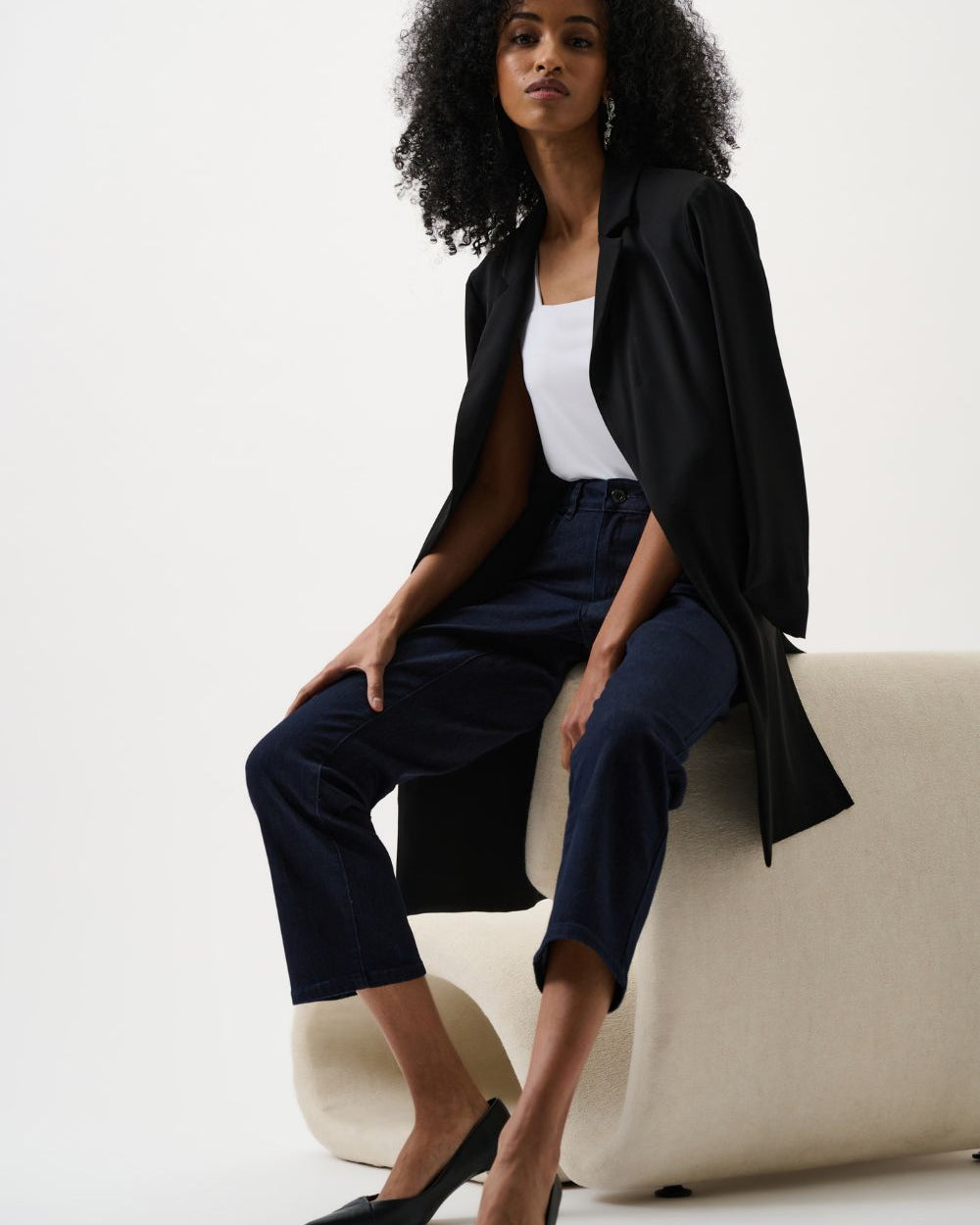Joseph Ribkoff - Joseph Ribkoff Margot Classic Straight Leg Jeans | Dark Denim - Jeans - Silvermaple Boutique