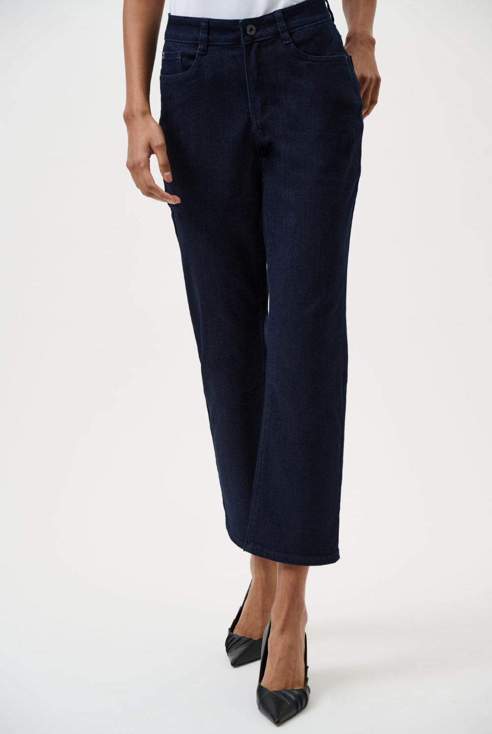 Joseph Ribkoff - Joseph Ribkoff Margot Classic Straight Leg Jeans | Dark Denim - Jeans - Silvermaple Boutique