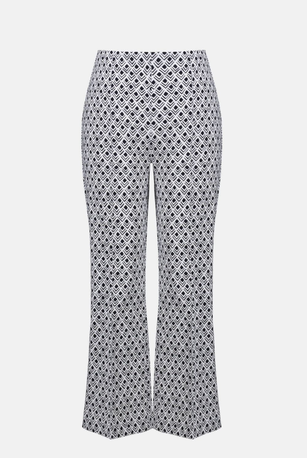 Joseph Ribkoff - Joseph Ribkoff Millennium Geometric Pull-On Pants | Midnight/Vanilla - Pants - Silvermaple Boutique
