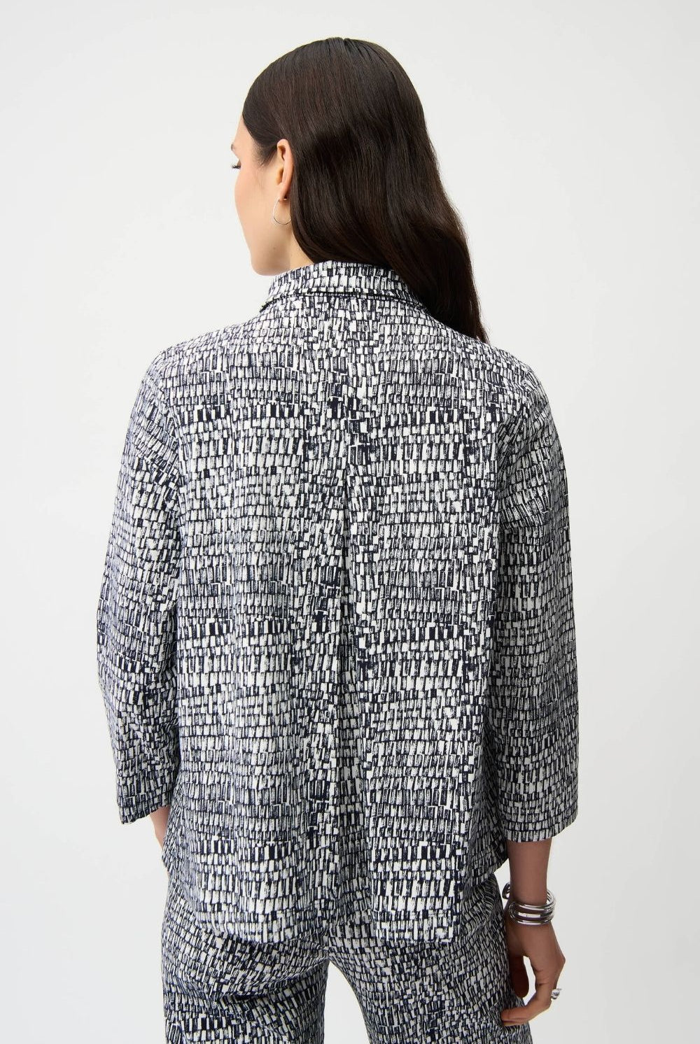 Joseph Ribkoff - Joseph Ribkoff Millennium Trapeze Jacket | Midnight/Vanilla - Jacket - Silvermaple Boutique