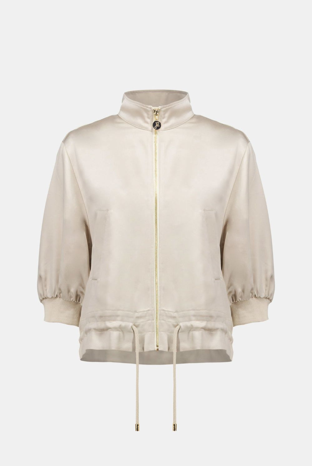 Joseph Ribkoff - Joseph Ribkoff Satin Blouson Jacket | Moonstone - Jacket - Silvermaple Boutique