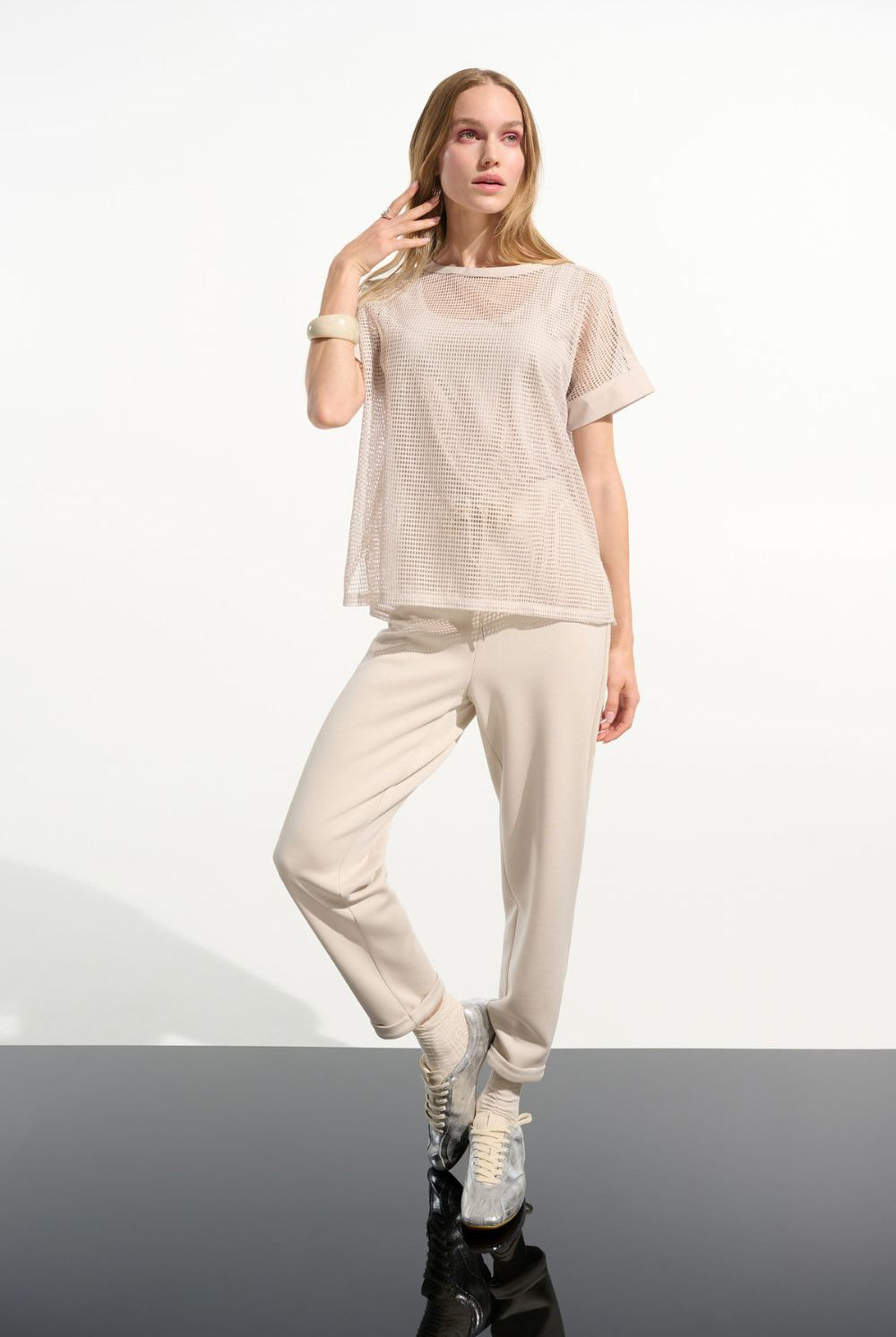 Joseph Ribkoff - Joseph Ribkoff Scuba Jersey Jogger Pants | Moonstone - Pants - Silvermaple Boutique