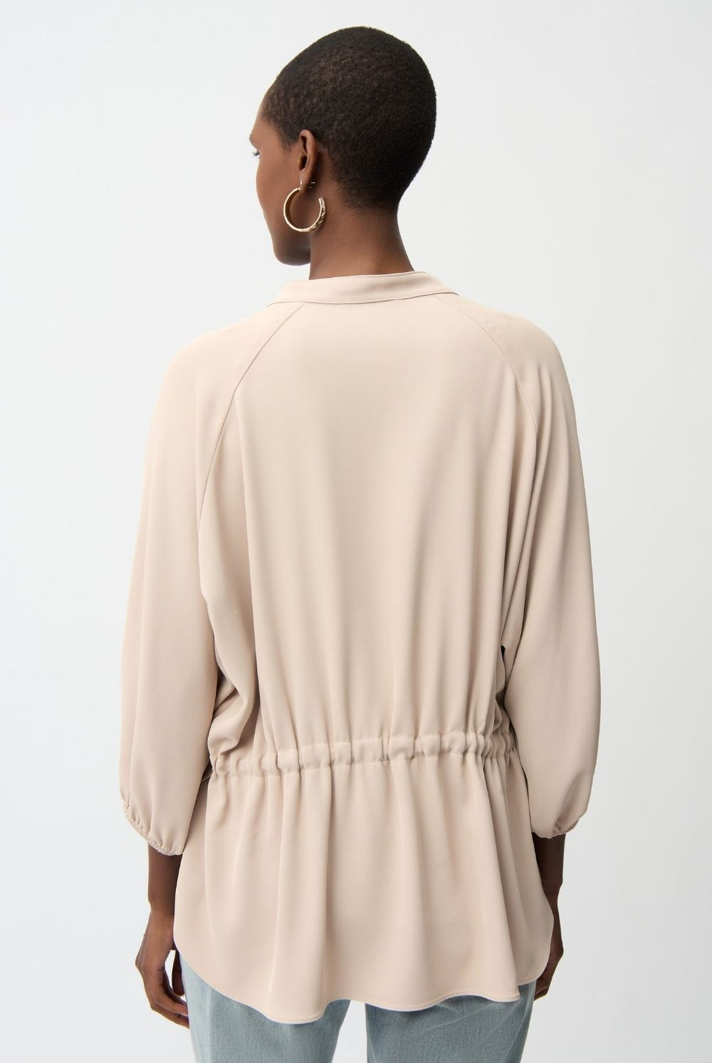 Joseph Ribkoff - Joseph Ribkoff Woven Twill Top | Parchment - Top - Silvermaple Boutique