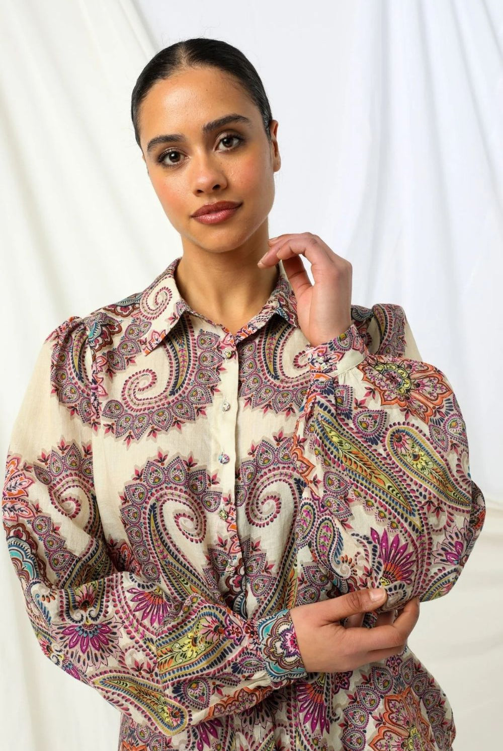 Kachel - Kachel Giselle Blouse | Border Paisley - Blouse - Silvermaple Boutique