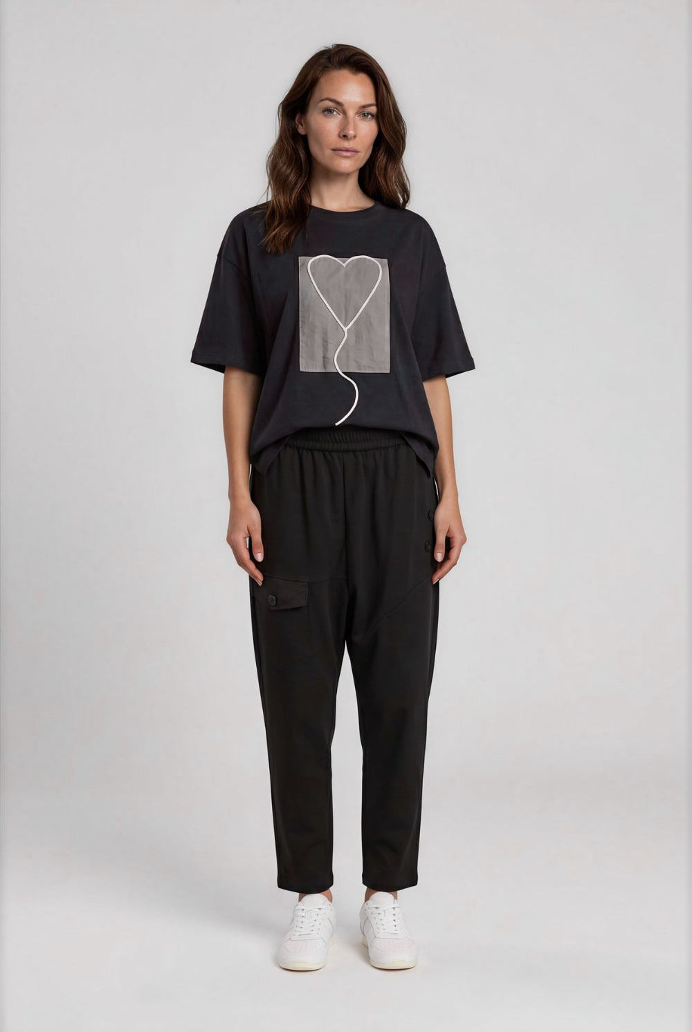 LYL - Love Stitch Tee | Black - T-Shirt - Silvermaple Boutique