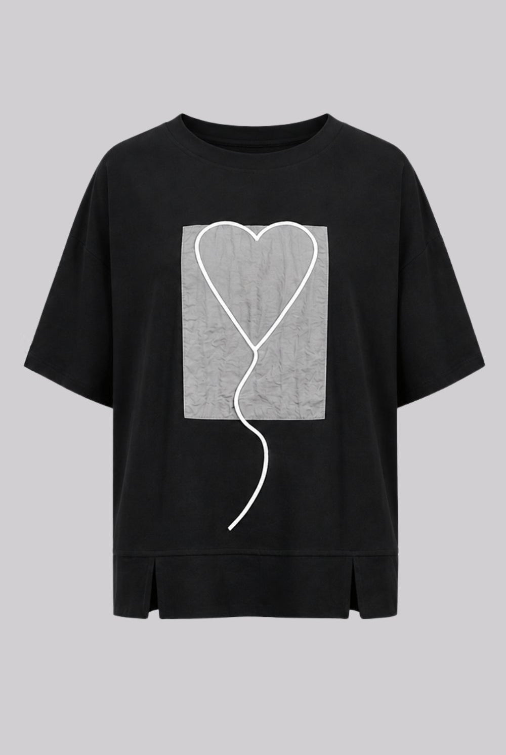 LYL - Love Stitch Tee | Black - T-Shirt - Silvermaple Boutique