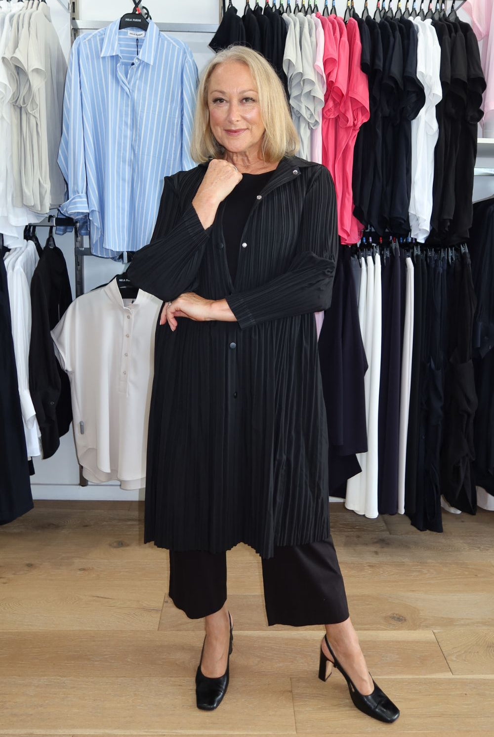 LYL - Sookie Pleat Jacket | Black - Jacket - Silvermaple Boutique