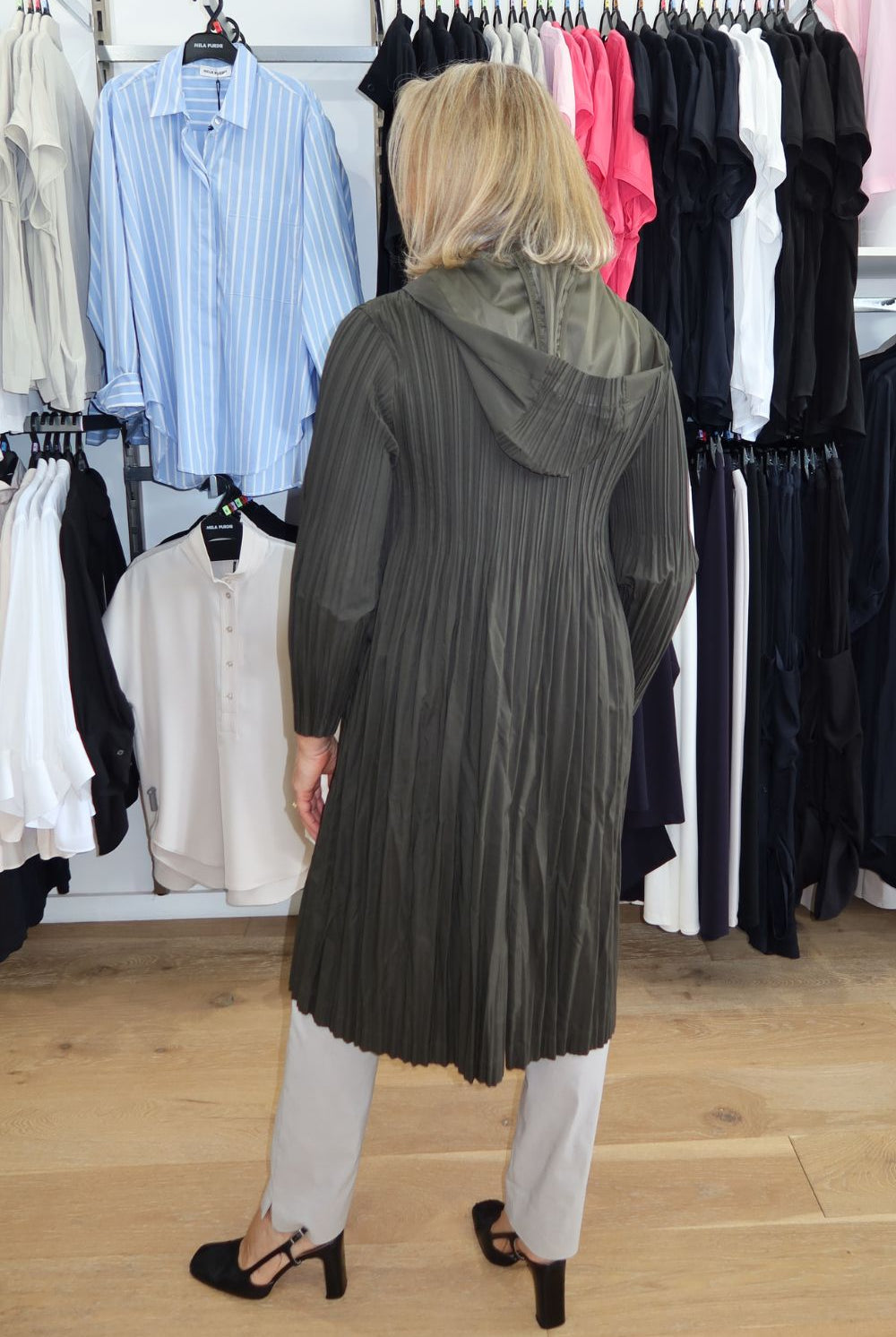 LYL - Sookie Pleat Jacket | Moss - Jacket - Silvermaple Boutique