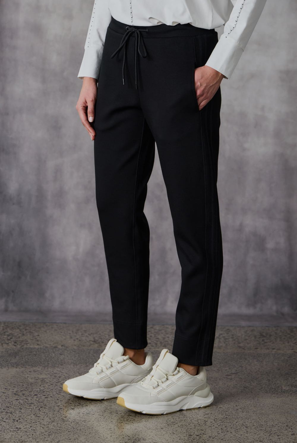 Lania The Label - Lania The Label Chiara Jogger | Black/Black - Pants - Silvermaple Boutique