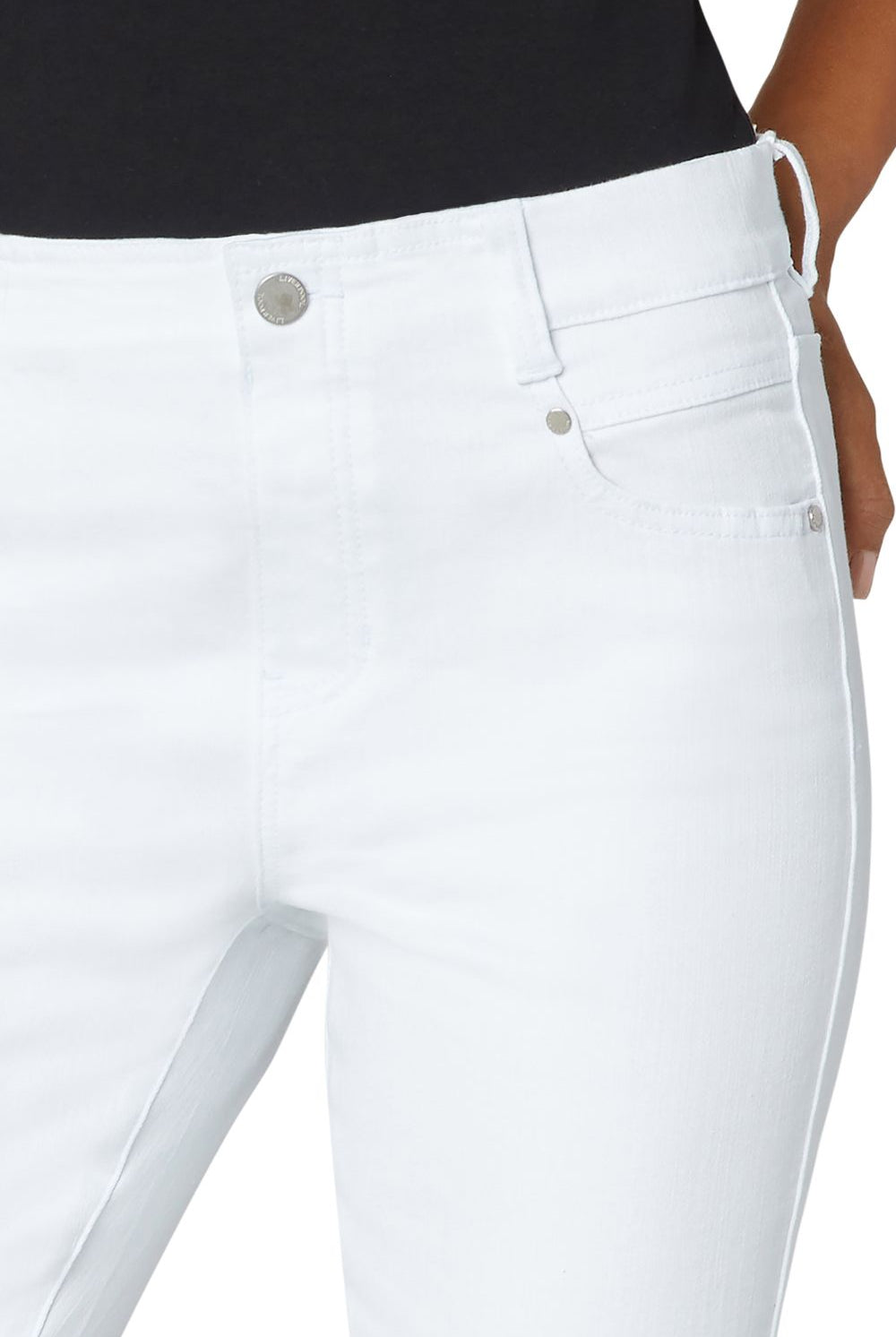 Liverpool Los Angeles - Gia Glider Ankle Jean | Bright White - Jeans - Silvermaple Boutique