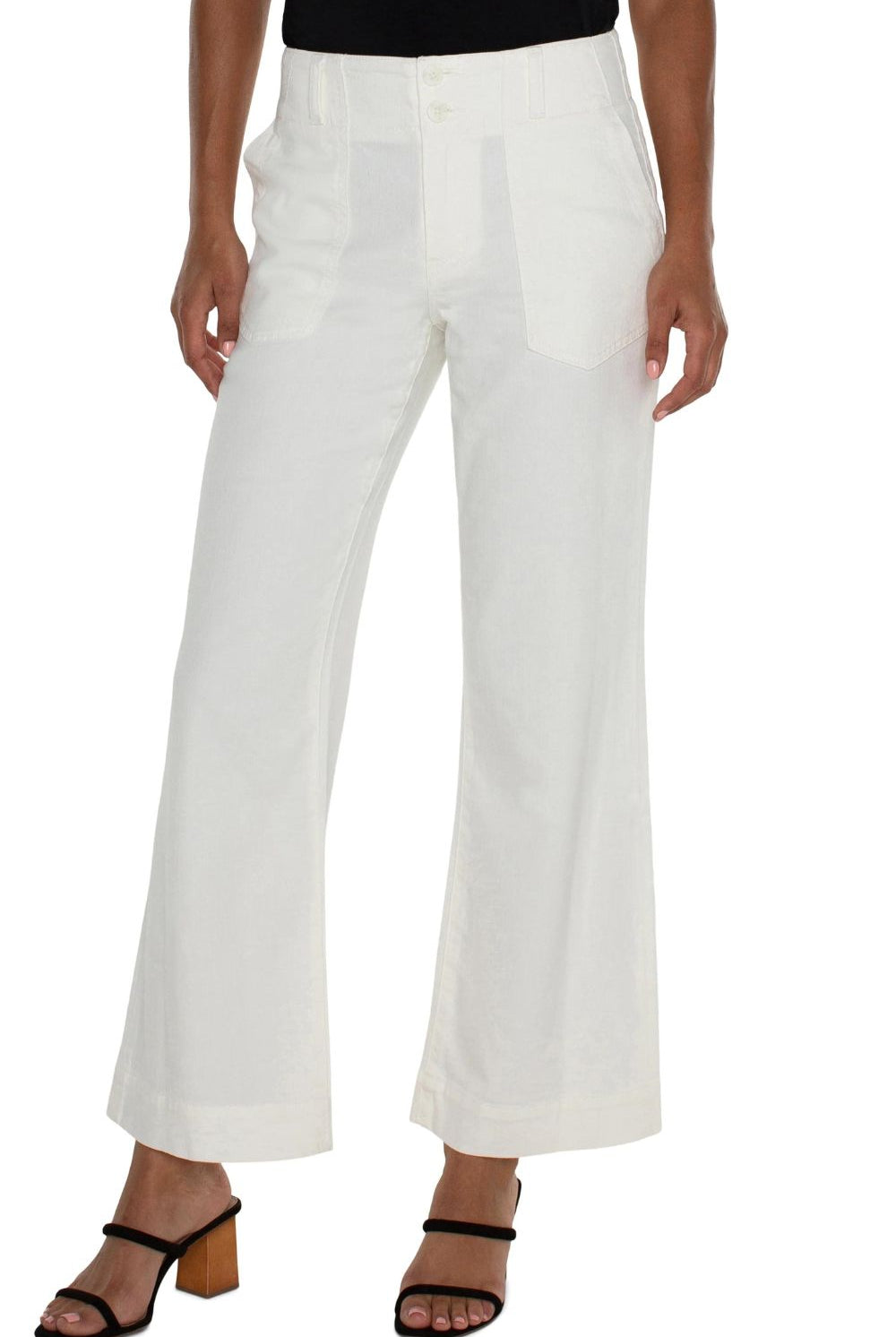 Liverpool Los Angeles - Hannah Flare Eco Jean | Soft White - Jeans - Silvermaple Boutique
