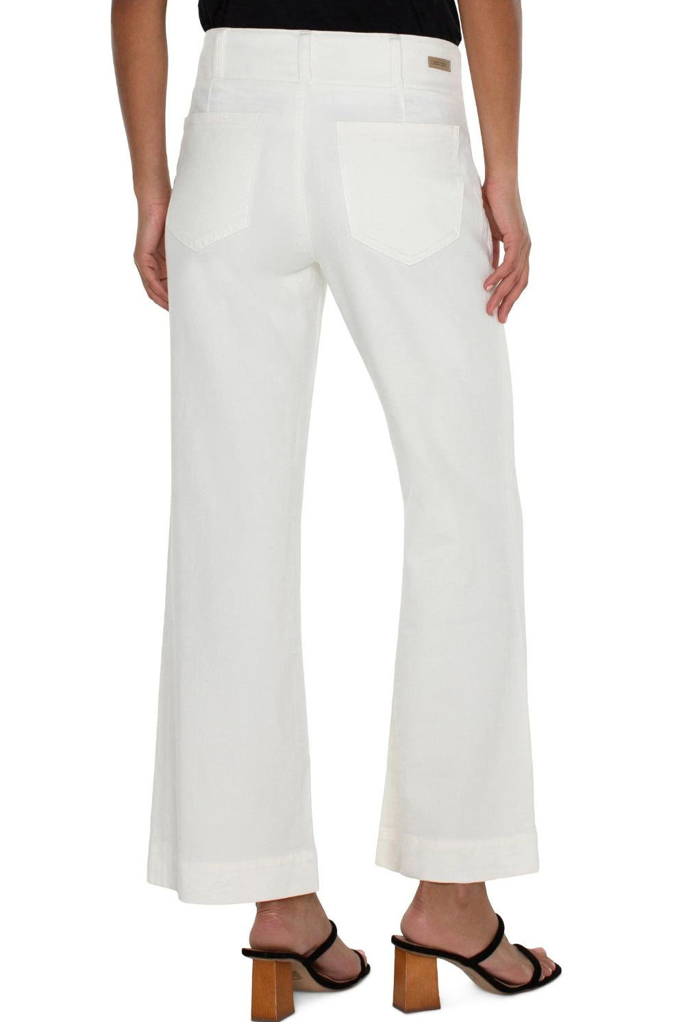 Liverpool Los Angeles - Hannah Flare Eco Jean | Soft White - Jeans - Silvermaple Boutique