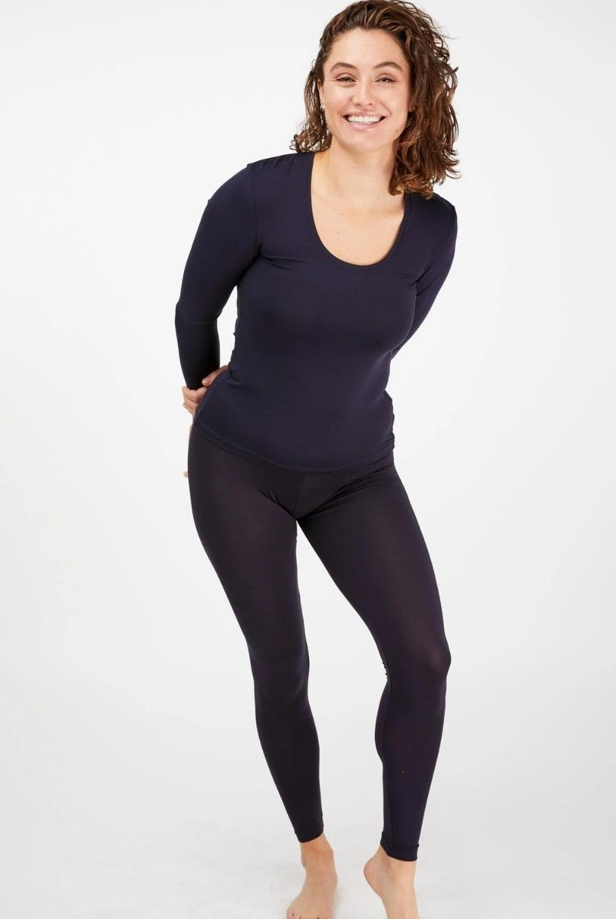 Tani - Long Sleeve Scoop Top - Top - Silvermaple Boutique