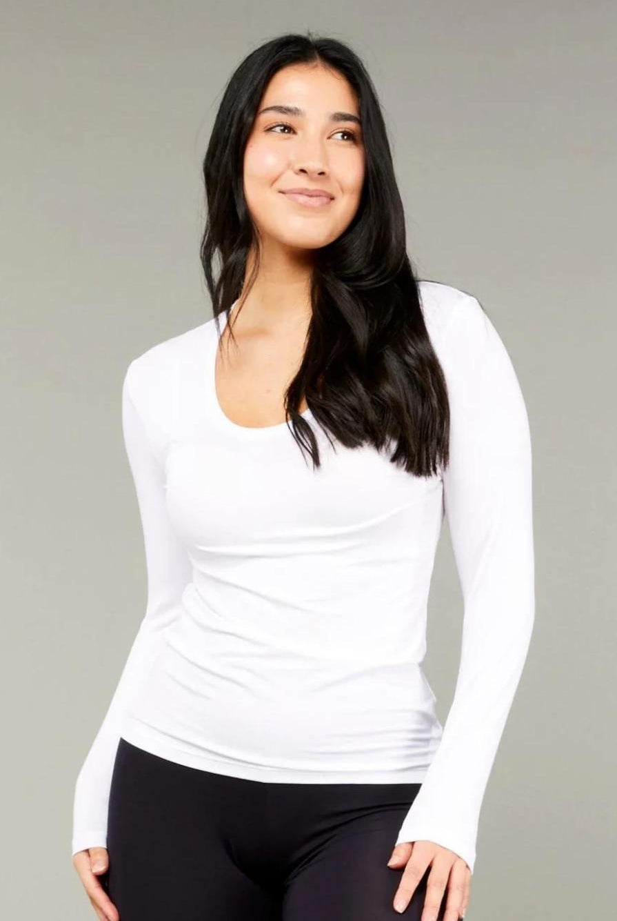 Tani - Long Sleeve Scoop Top - Top - Silvermaple Boutique