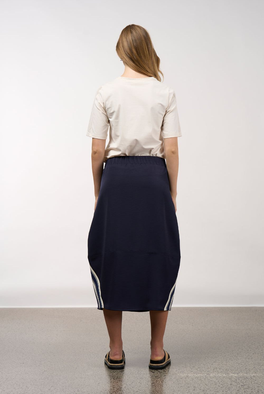 Madly Sweetly - Madly Sweetly Linear Skirt | Navy - Skirt - Silvermaple Boutique