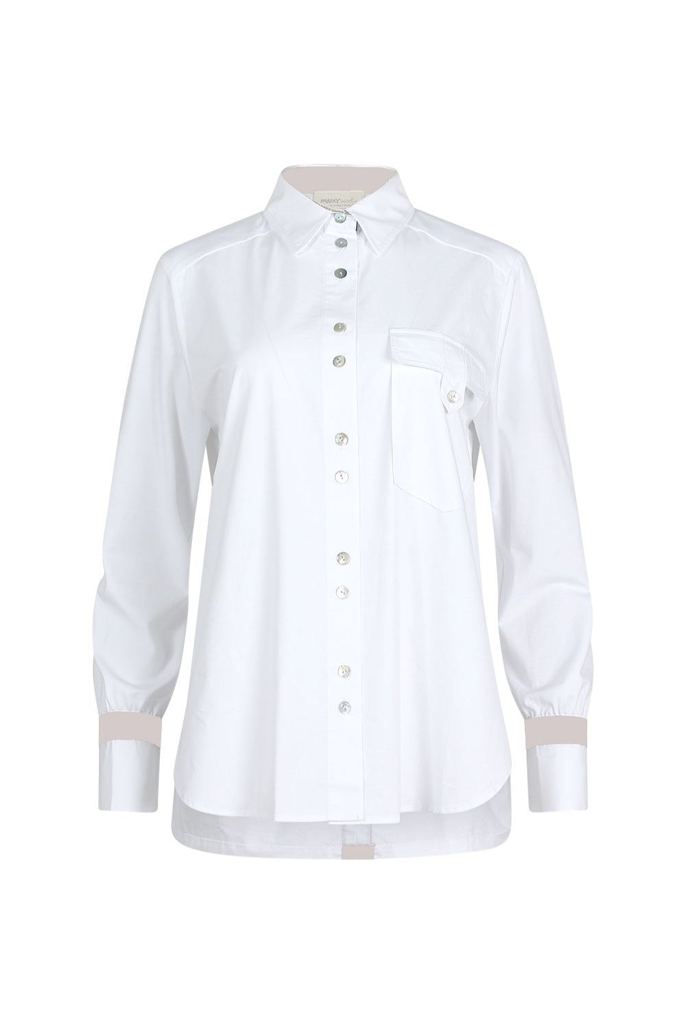 Madly Sweetly - Mixed Media Shirt | White - Shirt - Silvermaple Boutique