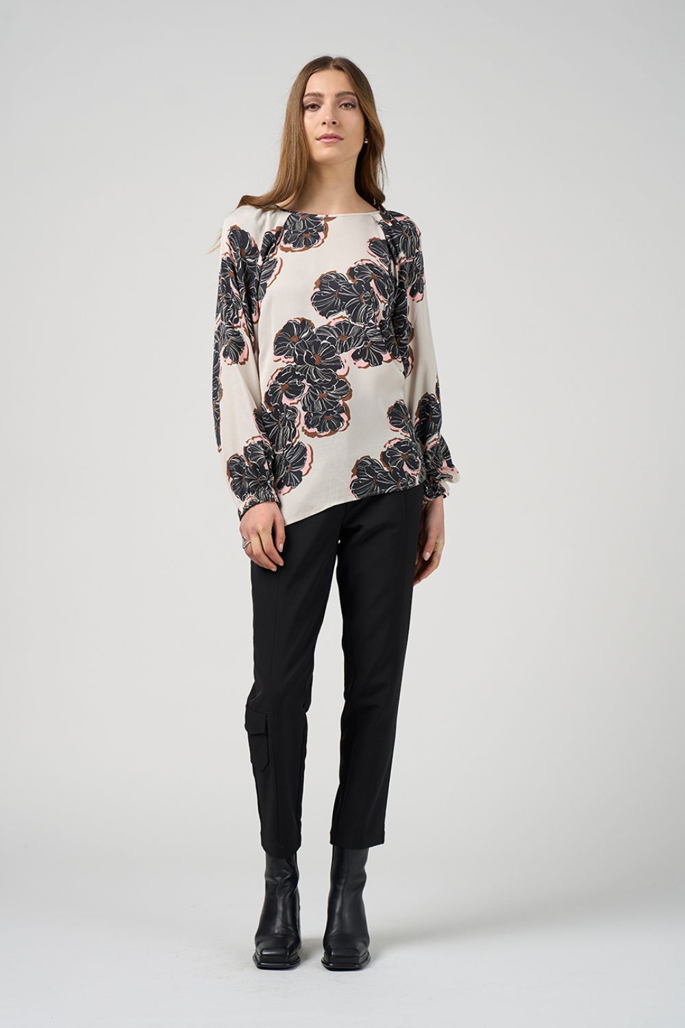 Madly Sweetly - Madly Sweetly Wood Rose Top | Pumice Multi - Top - Silvermaple Boutique