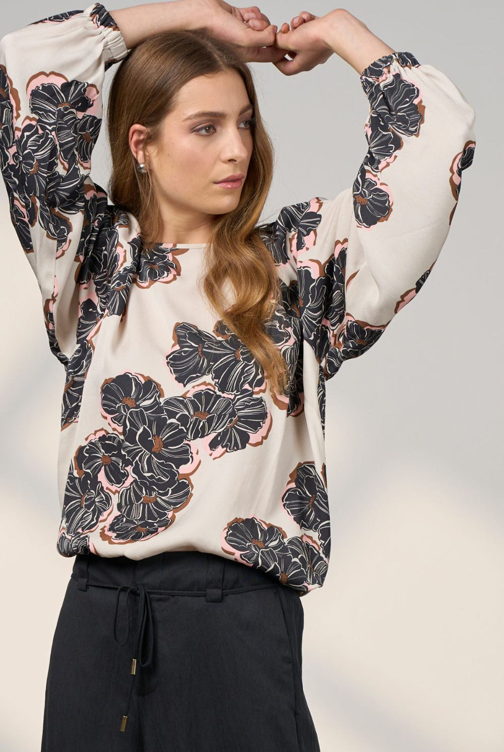 Madly Sweetly - Madly Sweetly Wood Rose Top | Pumice Multi - Top - Silvermaple Boutique