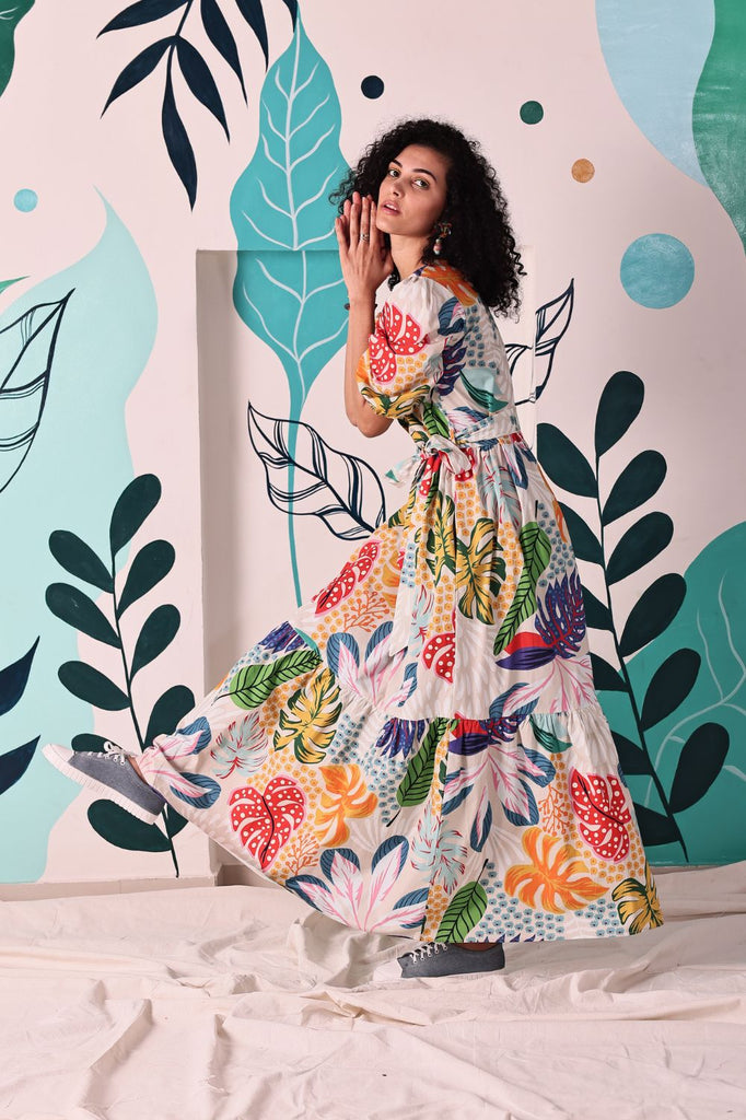 Maude Vivante Molly Maxi Dress | Vanilla Forest _ Silvermaple Boutique
