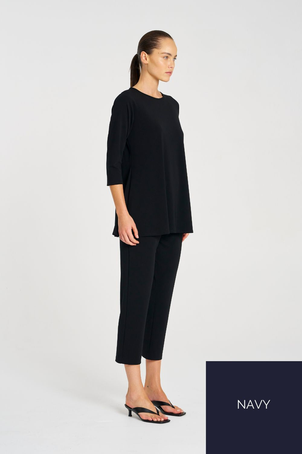 Mela Purdie - Mela Purdie Ankle Pant | Navy - Pants - Silvermaple Boutique