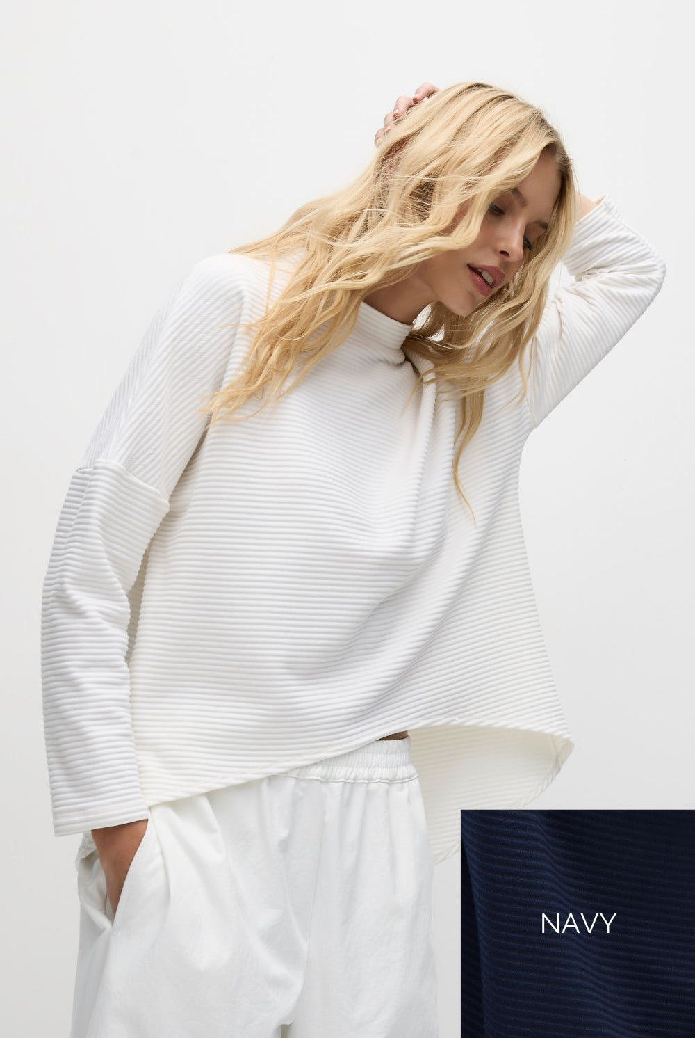 Mela Purdie - Arc Sweater | Navy - Jumper - Silvermaple Boutique