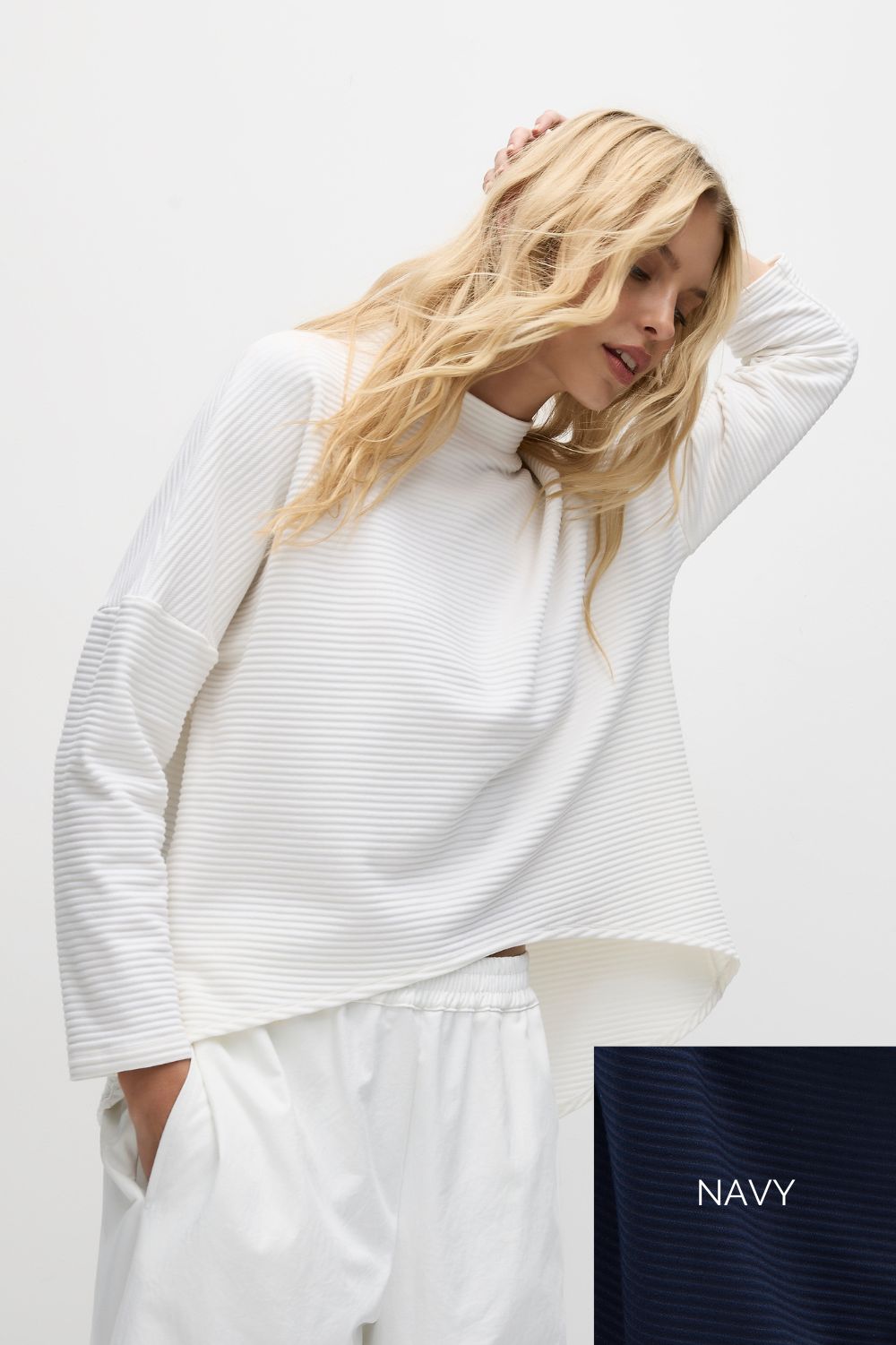 Mela Purdie - Arc Sweater | Navy - Jumper - Silvermaple Boutique