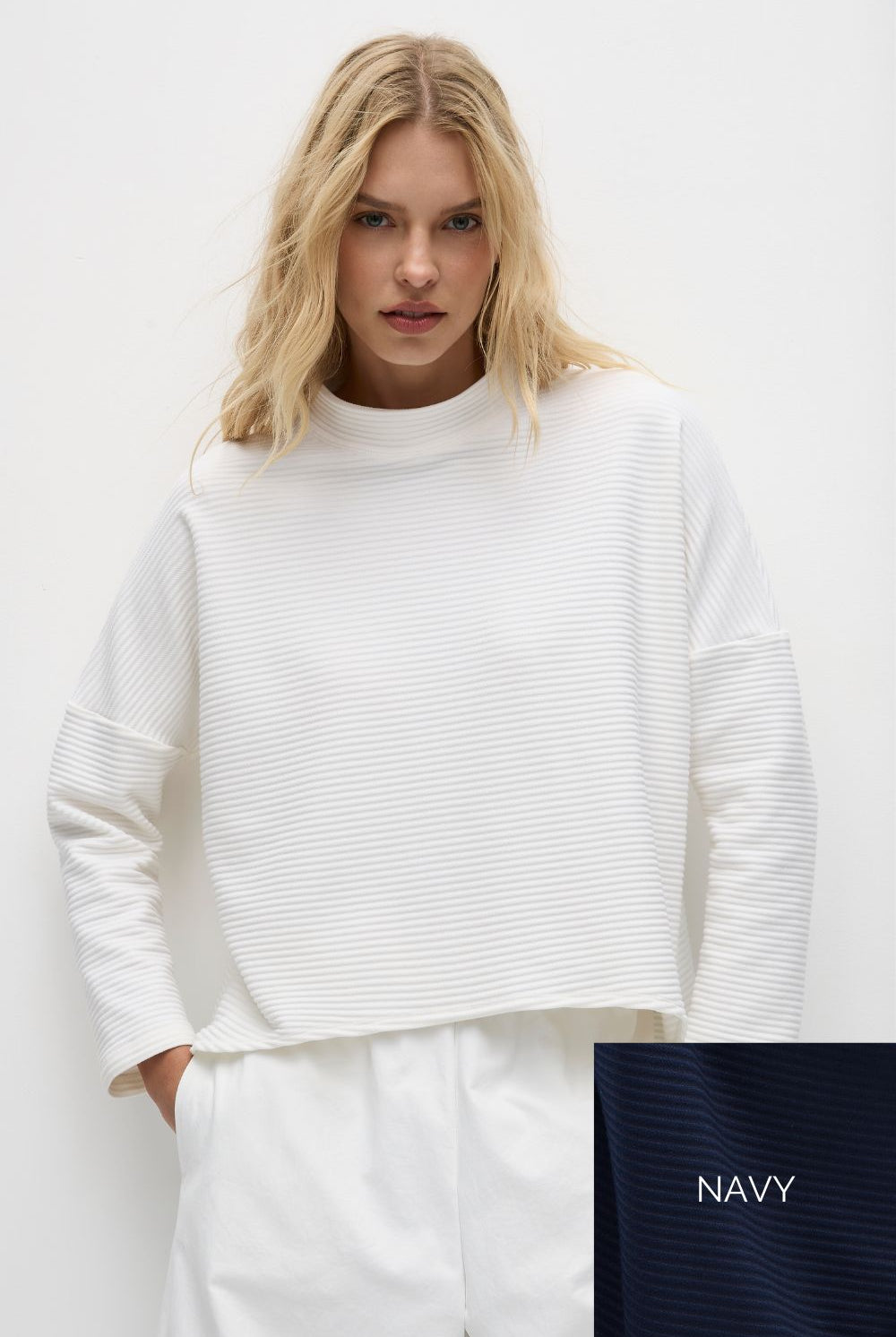 Mela Purdie - Arc Sweater | Navy - Jumper - Silvermaple Boutique