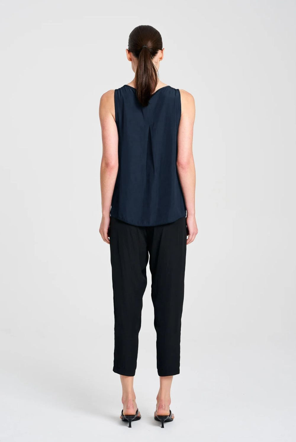 Mela Purdie - Mela Purdie Audrey Tank | Navy - Top - Silvermaple Boutique