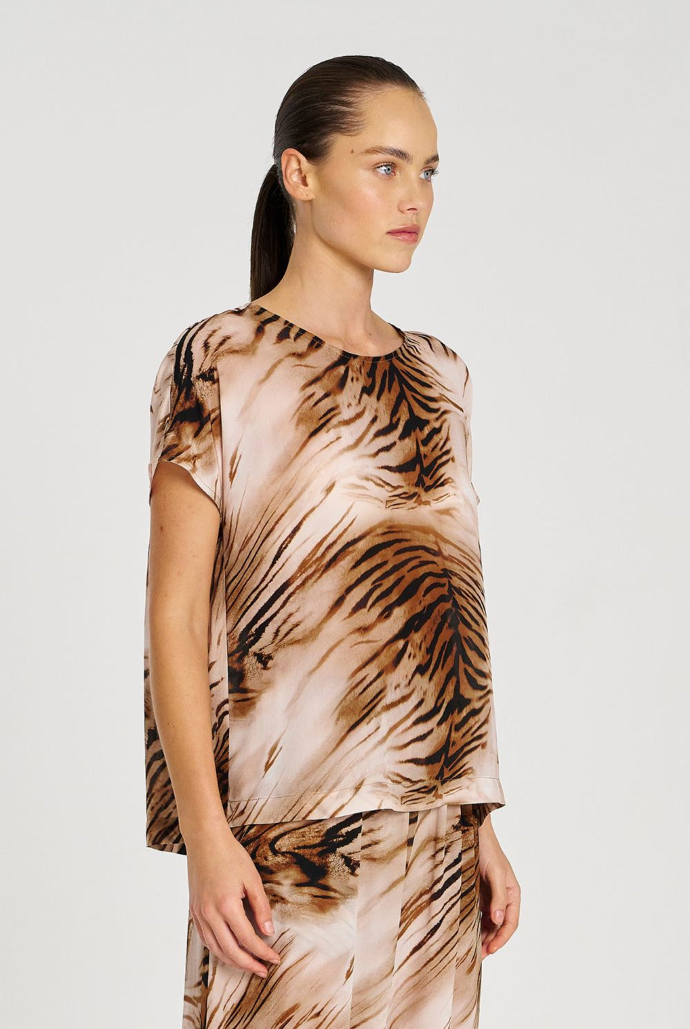 Mela Purdie - Mela Purdie Cap Shell | Tiger - Top - Silvermaple Boutique