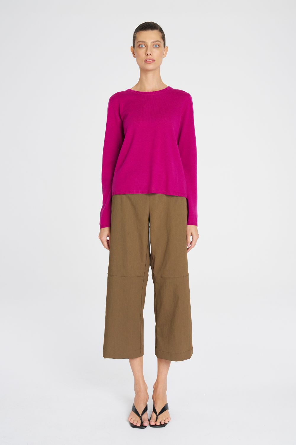 Mela Purdie - Mela Purdie Crew Sweater | Berry - Sweater - Silvermaple Boutique