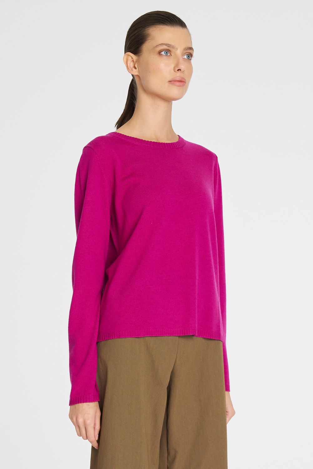 Mela Purdie - Mela Purdie Crew Sweater | Berry - Sweater - Silvermaple Boutique