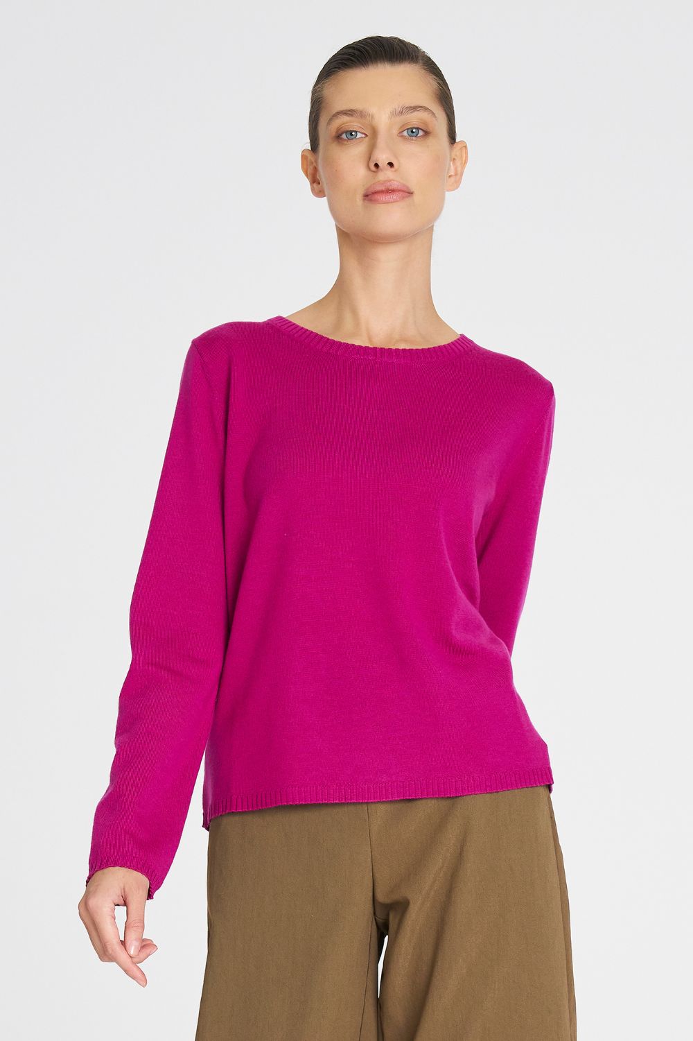Mela Purdie - Mela Purdie Crew Sweater | Berry - Sweater - Silvermaple Boutique