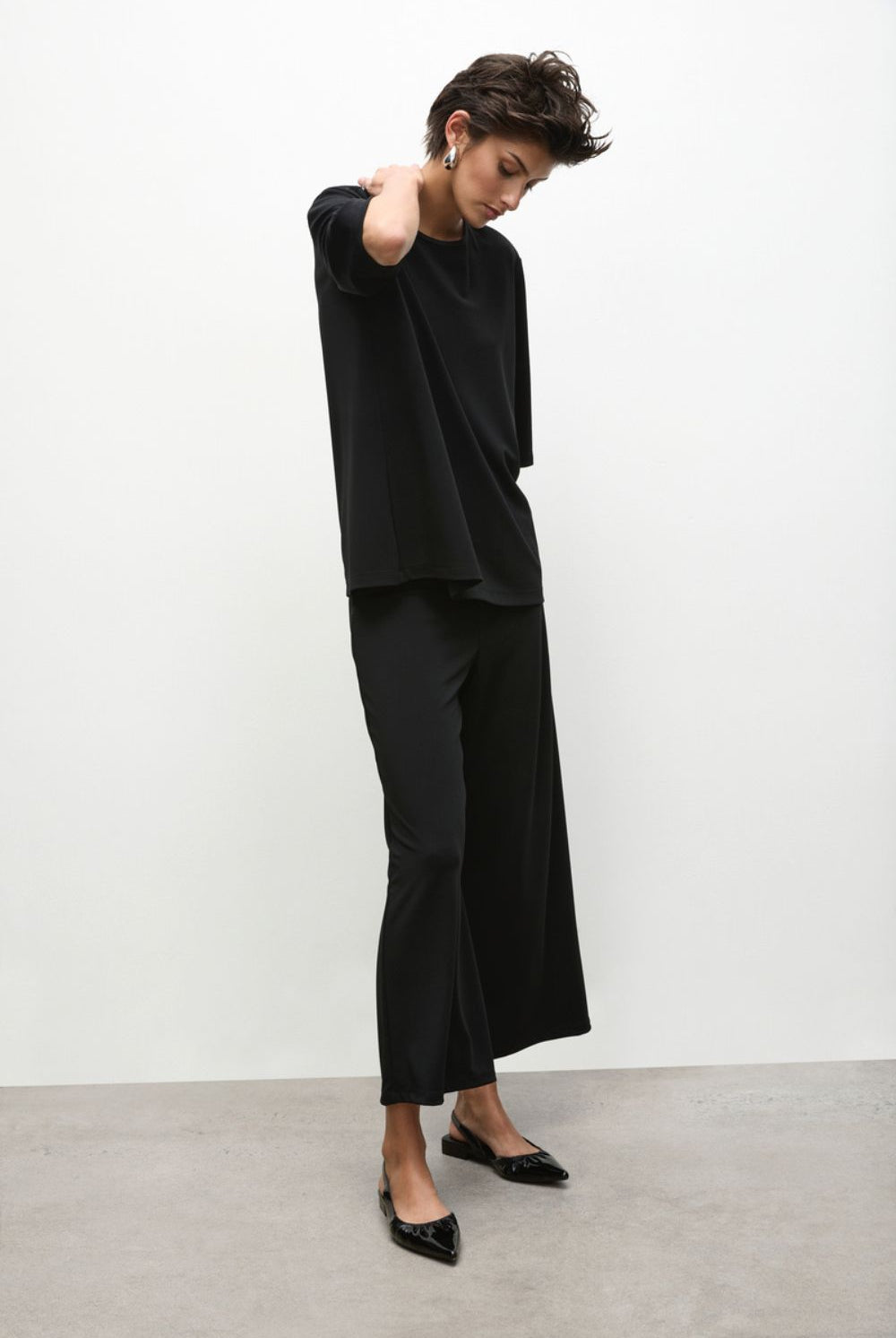 Mela Purdie - Crop Palazzo | Black - Pants - Silvermaple Boutique