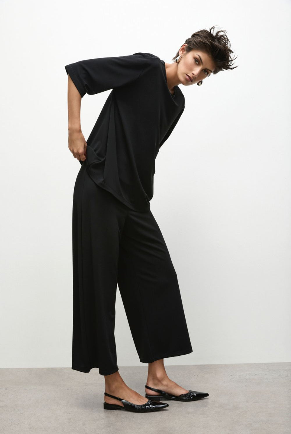 Mela Purdie - Crop Palazzo | Black - Pants - Silvermaple Boutique