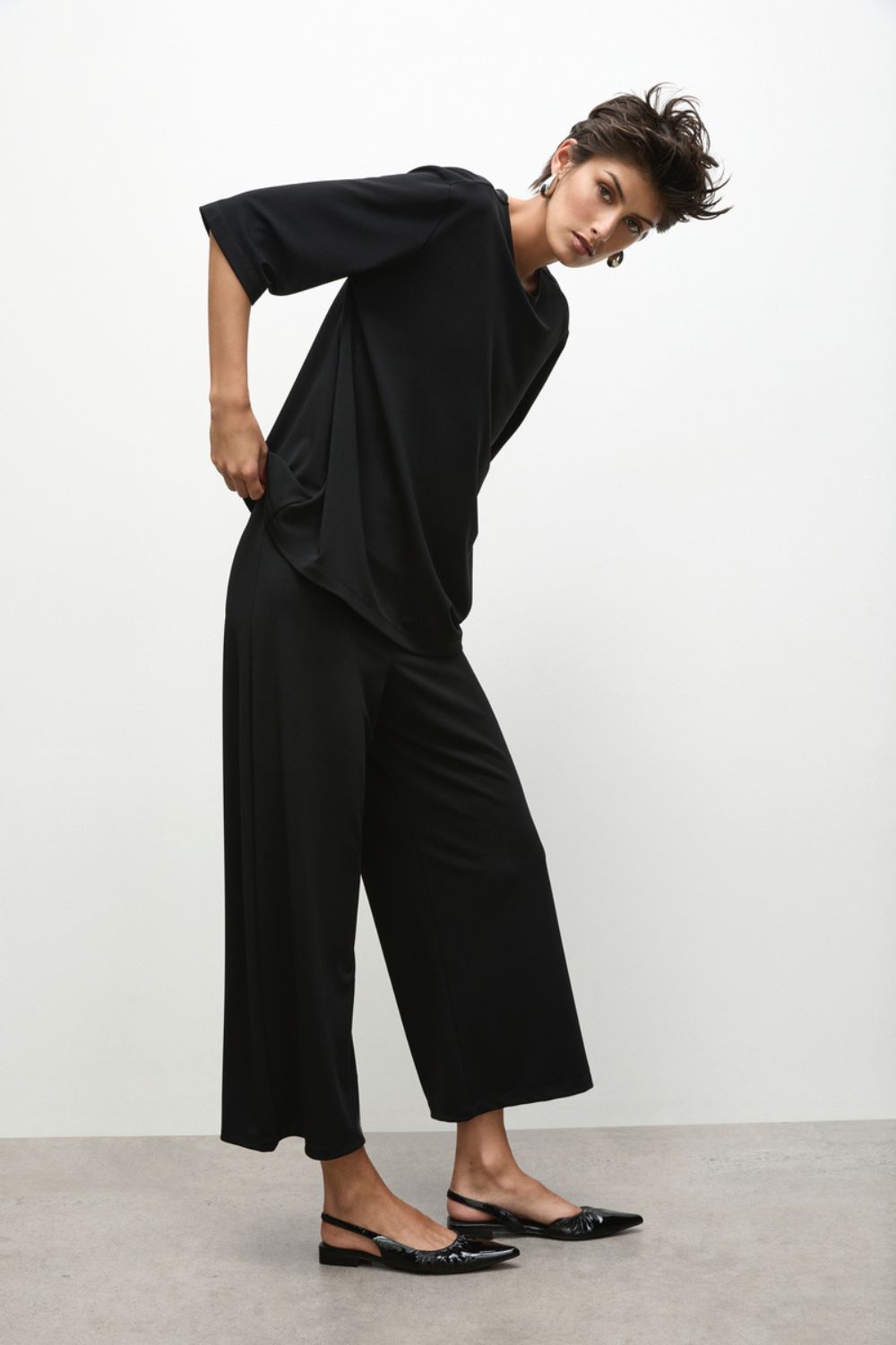 Mela Purdie - Crop Palazzo | Black - Pants - Silvermaple Boutique