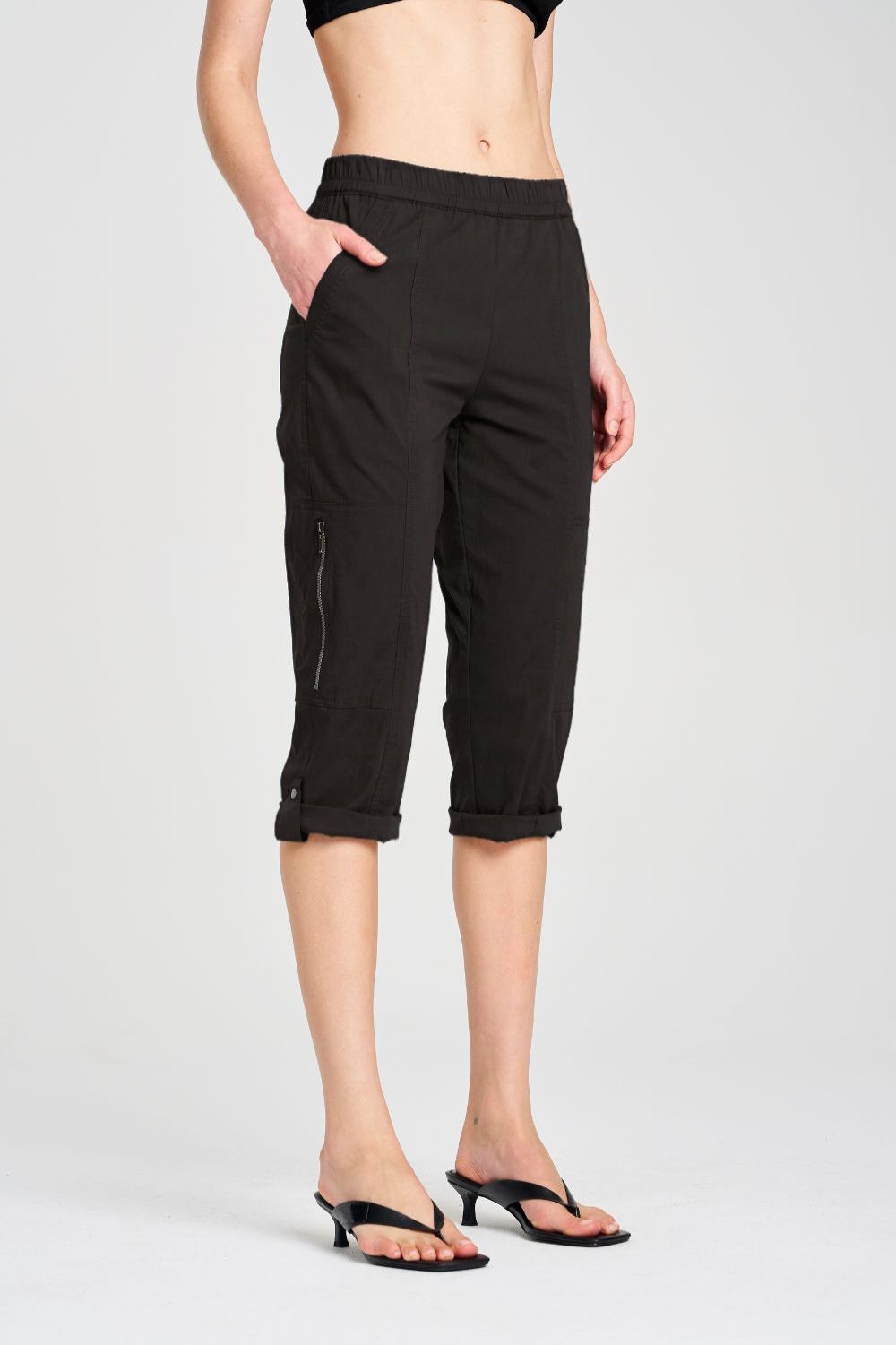 Mela Purdie - Mela Purdie Crop Zip Cargo | Fudge - Pants - Silvermaple Boutique
