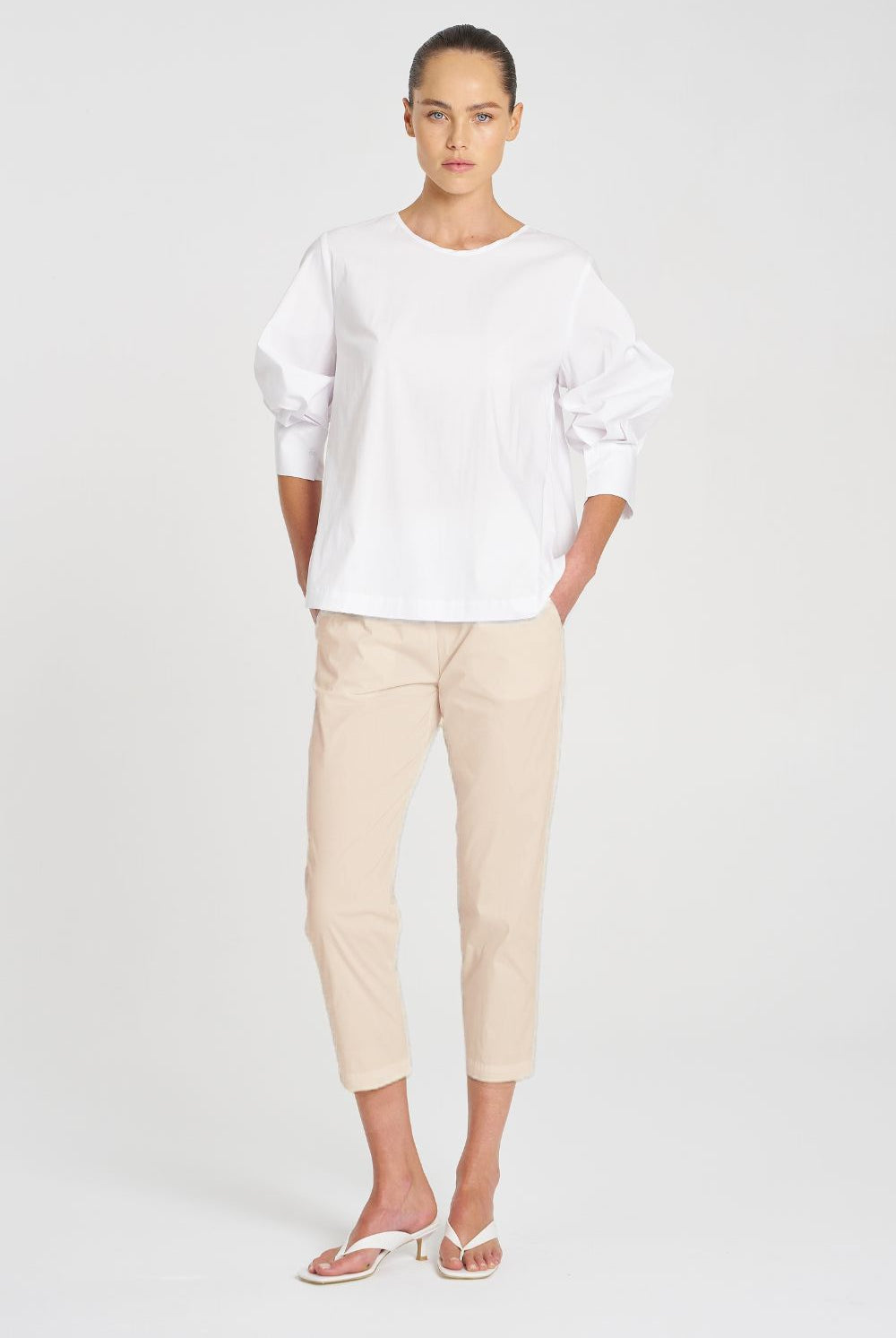 Mela Purdie - Mela Purdie Cropped Pant | Biscotti - Pants - Silvermaple Boutique