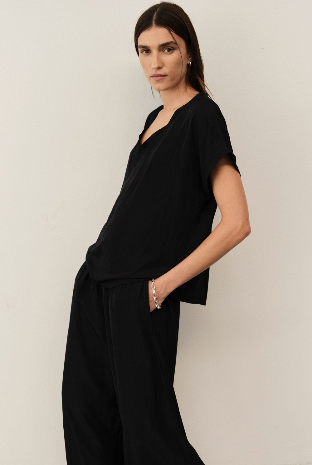 Mela Purdie - Mela Purdie Cruise Shell | Black - Top - Silvermaple Boutique